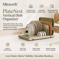 Miraveth™ PlateNest Vertical Dish Organizer