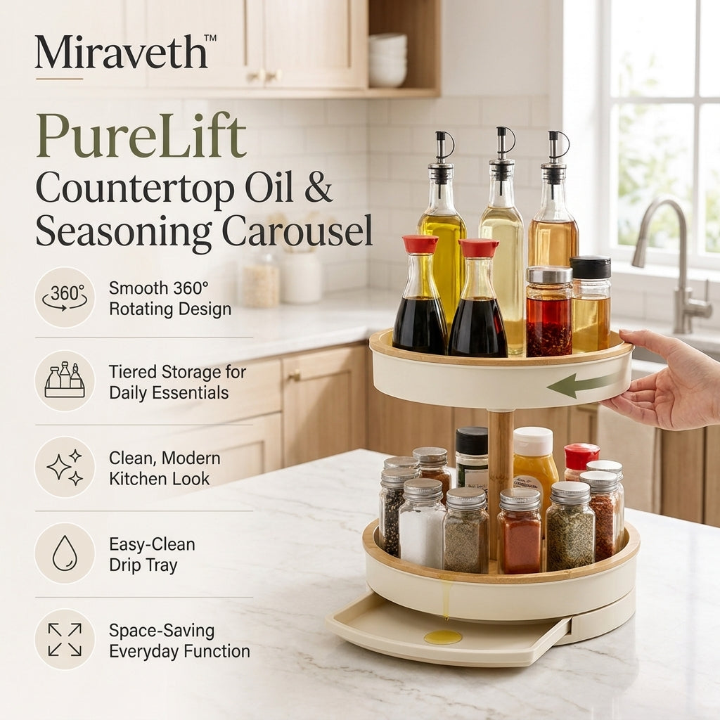 Miraveth™ PureLift Countertop Oil & Seasoning Carousel