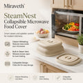 Miraveth™ SteamNest Collapsible Microwave Food Cover