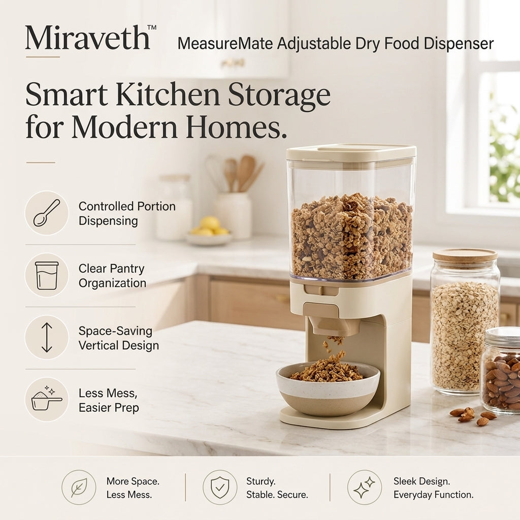 Miraveth™ MeasureMate Adjustable Dry Food Dispenser