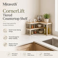 Miraveth™ CornerLift Tiered Countertop Shelf